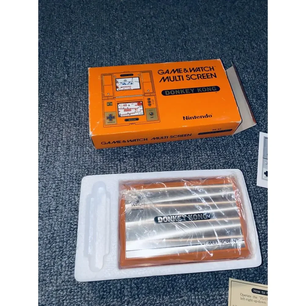 Donkey Kong Nintendo Game and Watch DK-52 1982 Original In Box 80s Vintage